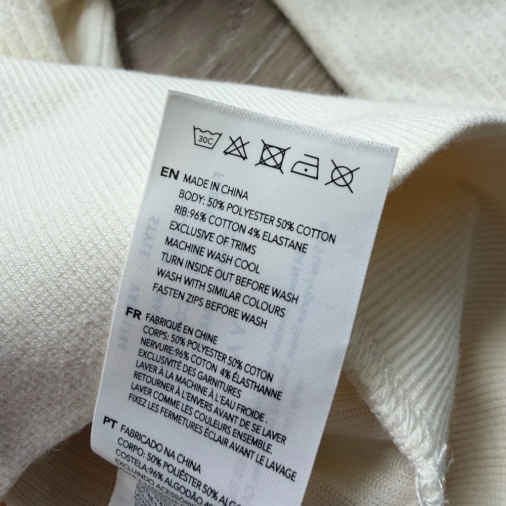 Varley NWT Women’s Maguire Half Zip Sweater Egret Cream Sz XS - Picture 9 of 13